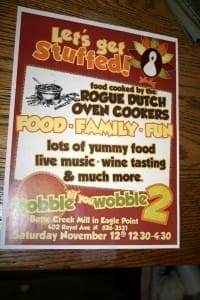 gobble till you wobble, butte creek mill, dutch oven cookers, rogue valley
