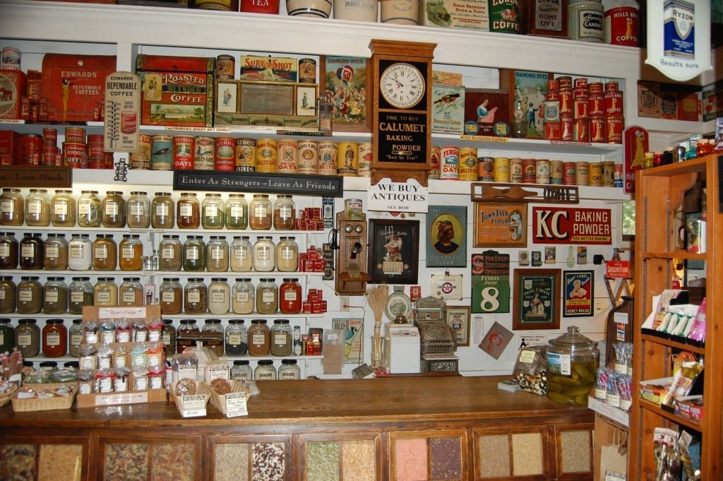 Inside the old general store